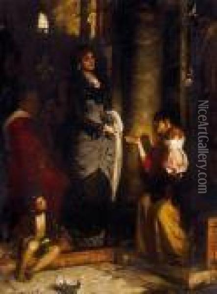 Beggar Woman Oil Painting - Dome Skuteczky