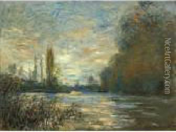 Le Petit Bras De La Seine A Argenteuil Oil Painting - Claude Oscar Monet