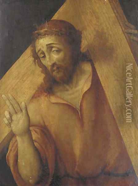 Christ carrying the Cross Oil Painting - Marco Palmazzano