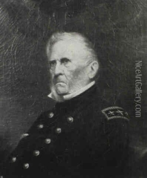 Lieutenant General Winfield Scott Oil Painting - Edward Lees Glew