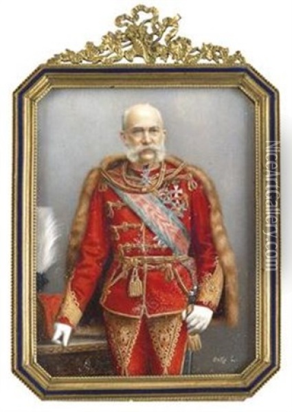 Kaiser Franz Joseph I. Von Osterreich Oil Painting - Lajos Osko