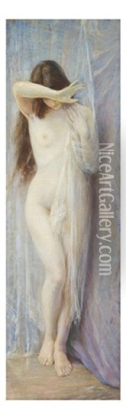 Innocence, C.1893 Oil Painting - Girolamo Pieri Ballati Nerli