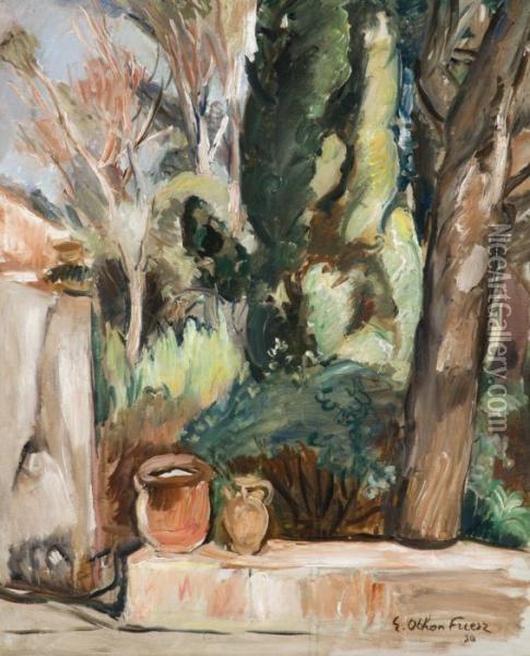Jardin A Toulon Oil Painting - Emile-Othon Friesz