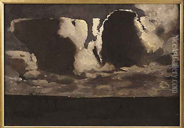 Moonlight Oil Painting - George Hendrik Breitner