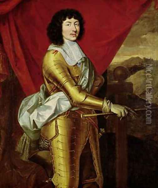 Louis XIV 1638-1715 Oil Painting - Pierre Mignard