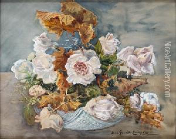 Blommor Oil Painting - Anna Gardell-Ericson