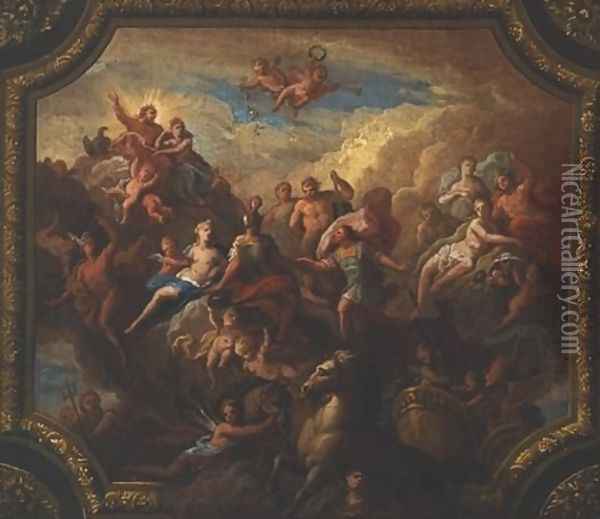 The Apotheosis of Romulus Oil Painting - Sir James Thornhill