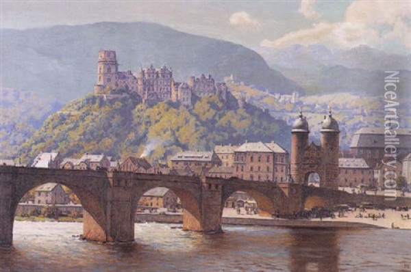 Heidelberg Oil Painting - Erich Kips