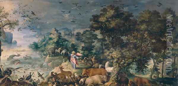 Creation of the animals Oil Painting - Roelandt Jacobsz Savery