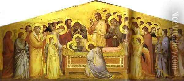 The Death Of The Virgin 1310 Oil Painting - Giotto Di Bondone