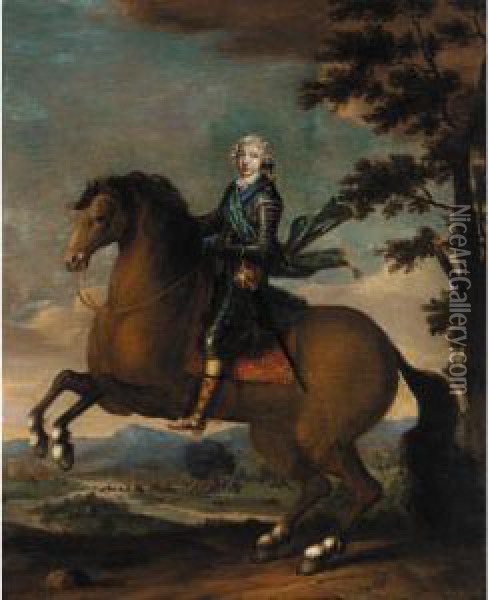 Portrait Of Prince Charles Edward Stuart, The Young Pretender Oil Painting - Jean Baptiste van Loo