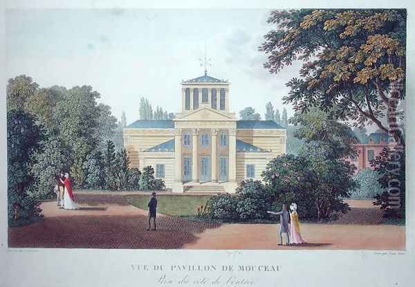 View of the Pavillon de Monceau from the Entrance Oil Painting - Henri Courvoisier-Voisin