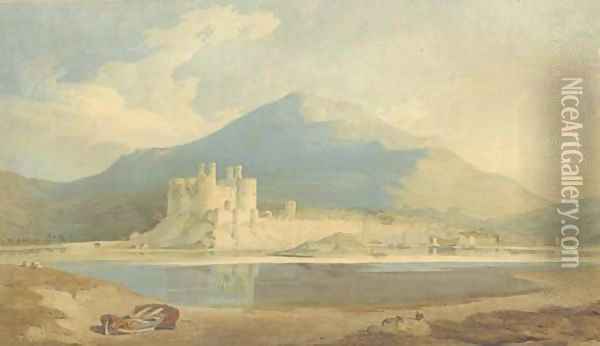 Conway Castle, Wales Oil Painting - John Varley