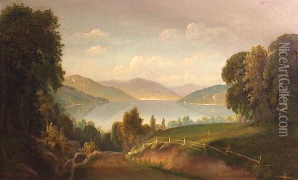 Road To A Lake Oil Painting - Daniel Charles Grose
