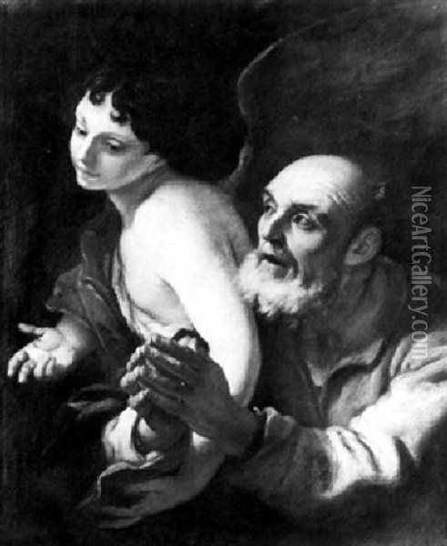 Saint Peter Liberated From Prison Oil Painting - Domenico Fiasella