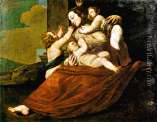 Allegoria Della Carita Oil Painting - Francesco de Rosa