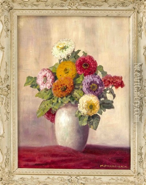Blumenmaler Oil Painting - Max Theodor Streckenbach