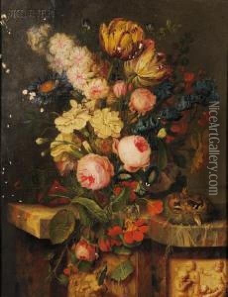 Bouquet De Fleurs Oil Painting - Michel Joseph Speeckaert