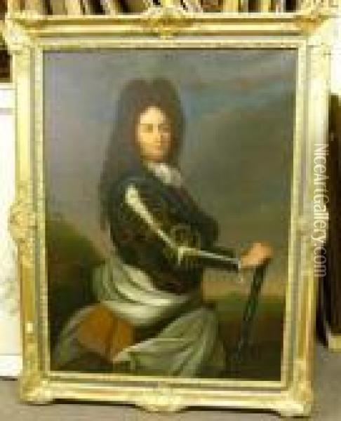 Portrait Of The Duc D'orleans Oil Painting - Hyacinthe Rigaud