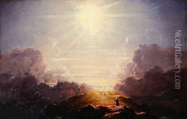 Study for the Cross and the World, c.1846 Oil Painting - Thomas Cole