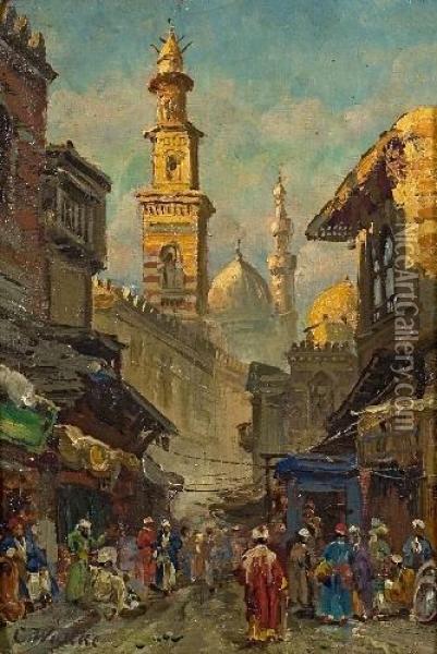 Orientalische Strassenszene Oil Painting - Carl Wuttke