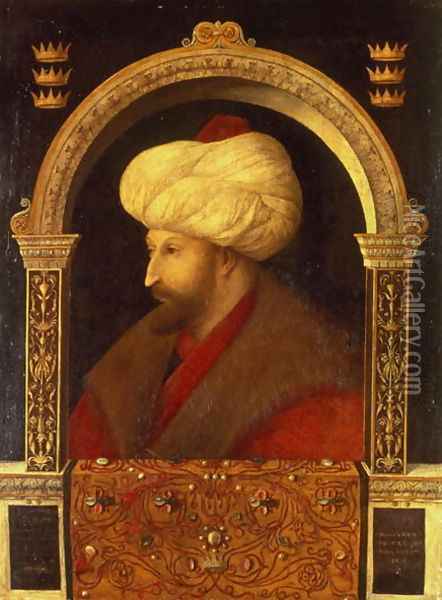 The Sultan Mehmet II Oil Painting - Gentile Bellini