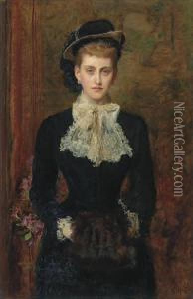 Mrs Sebastian Schlesinger Oil Painting - Sir John Everett Millais