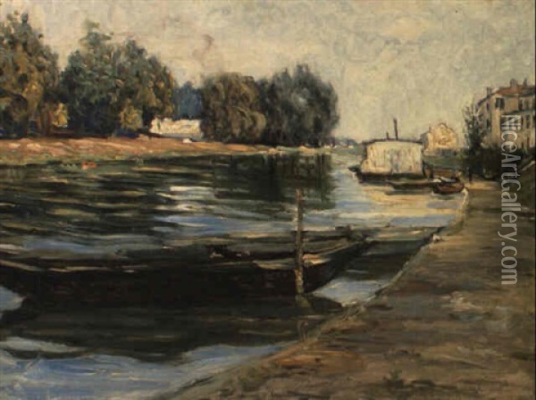 Bords De Seine Oil Painting - Gustave Caillebotte