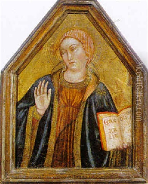 Vergine Anunciata Oil Painting - Pisan de Taddeo di Bartolo