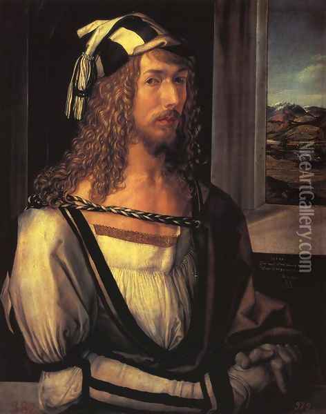 Self Portrait at 26 I Oil Painting - Albrecht Durer