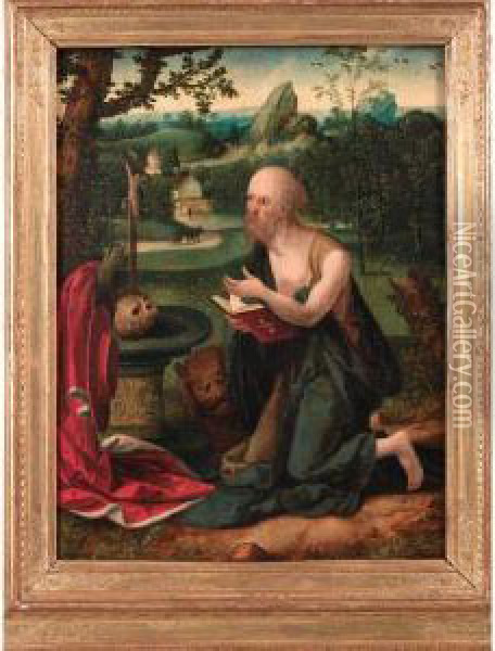 Saint Jerome Oil Painting - Joachim Patenir