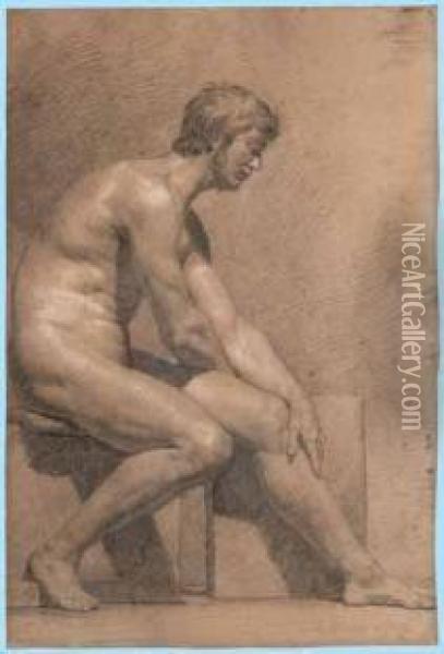 Nudo Maschile Oil Painting - Luigi Sabatelli