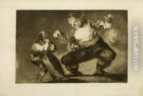 Bobalicon Oil Painting - Francisco De Goya y Lucientes