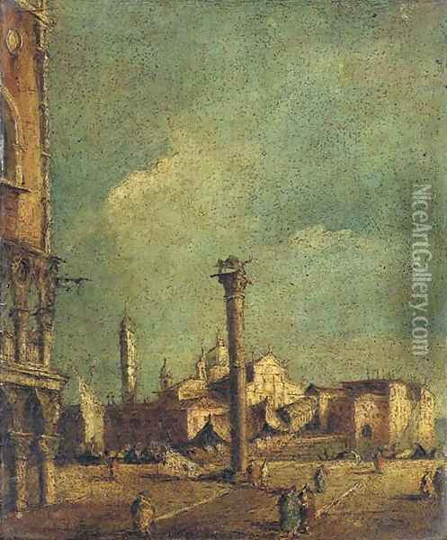 The Piazetta, Venice, looking towards S. Giorgio Maggiore Oil Painting - Francesco Guardi