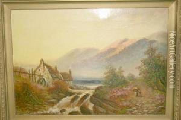 Llanwern North Wales Oil Painting - Henry Harris