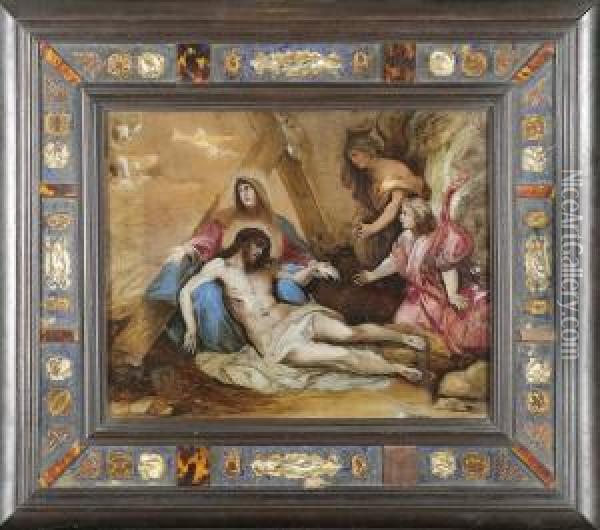 Theentombment Of Christ Oil Painting - Luca Giordano