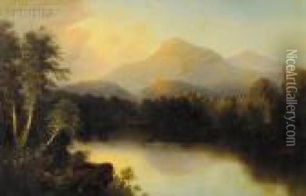 Mountain Landscape Oil Painting - Alfred Thompson Bricher