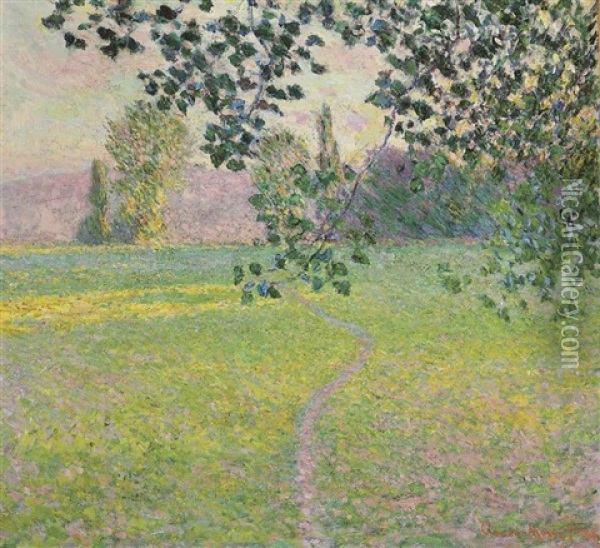 Paysage De Matin Oil Painting - Claude Monet