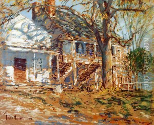 The Brush House I Oil Painting - Frederick Childe Hassam