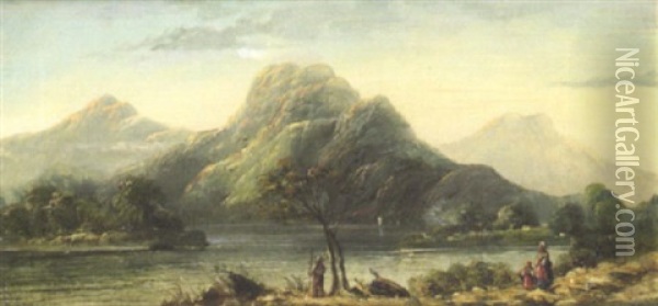 Lakes Of Killarney Oil Painting - Bartholomew Colles Watkins