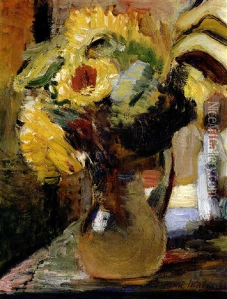 Le Bouquet De Soleils Oil Painting - Henri Matisse