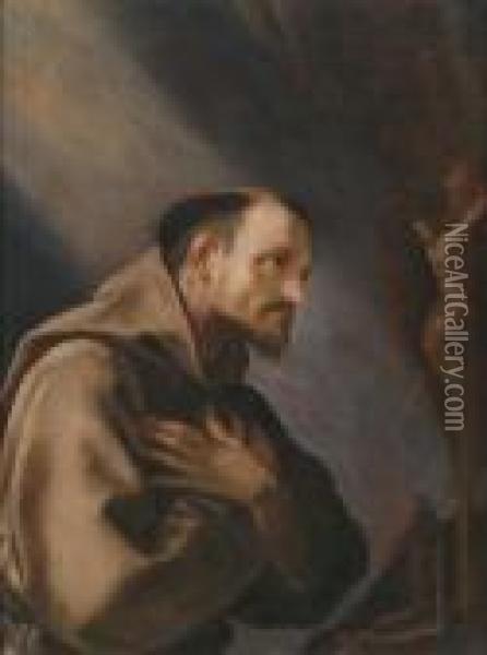 San Franceso In Preghiera Oil Painting - Guido Reni