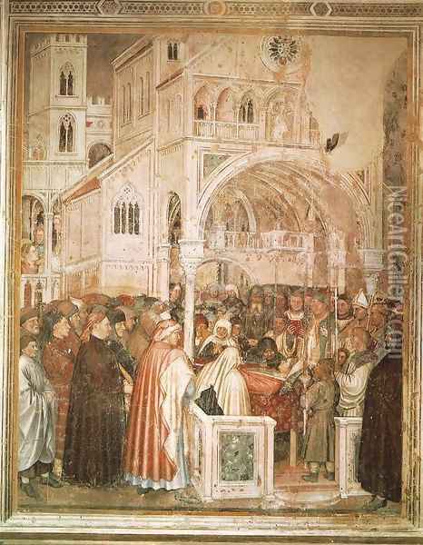 Death of St Lucy 2 Oil Painting - Altichiero da Zevio