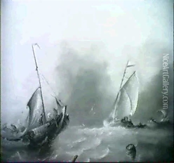 Marine Oil Painting - Albertus Van Beest