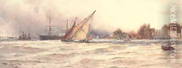 Upnor Castle Oil Painting - Thomas Bush Hardy