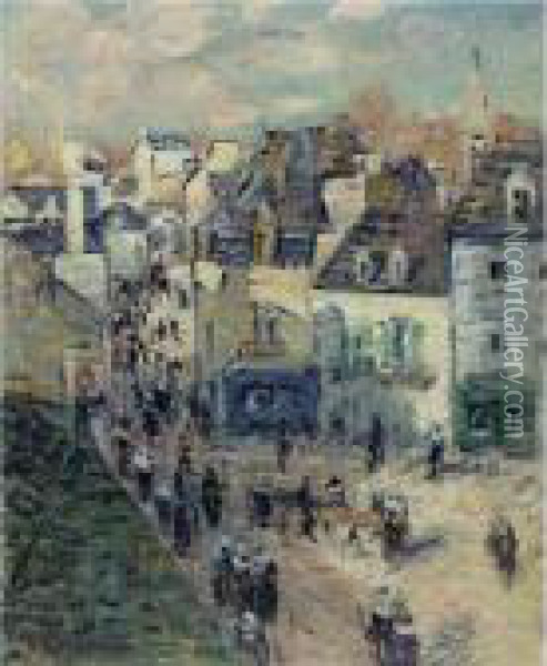 Jour De Foire A Pont-aven Oil Painting - Gustave Loiseau