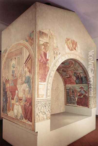 Shrine of the Visitation Oil Painting - Benozzo di Lese di Sandro Gozzoli