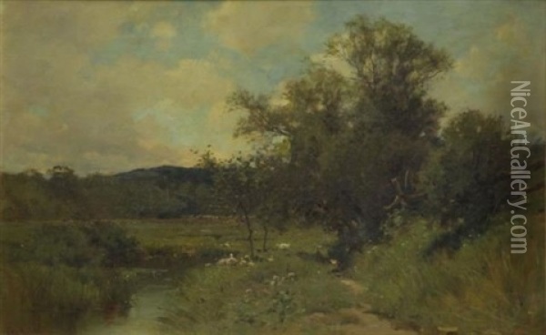 Summer Landscape Oil Painting - George Henry Smillie