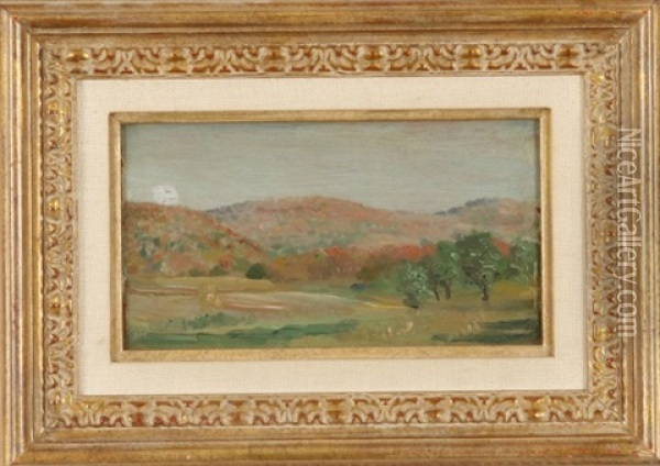 Landscape, Rockland Lake Oil Painting - Arthur B. Davies