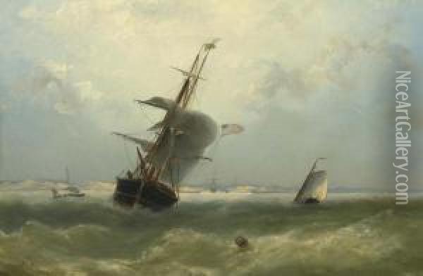 Marine. Oil Painting - Nicolaas Riegen